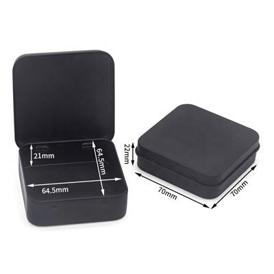 BT30011 Custom Printed Metal Case Slide Gift Packaging Tin Box Rectangular Square Metal Container Hinged Tin Box With Lid